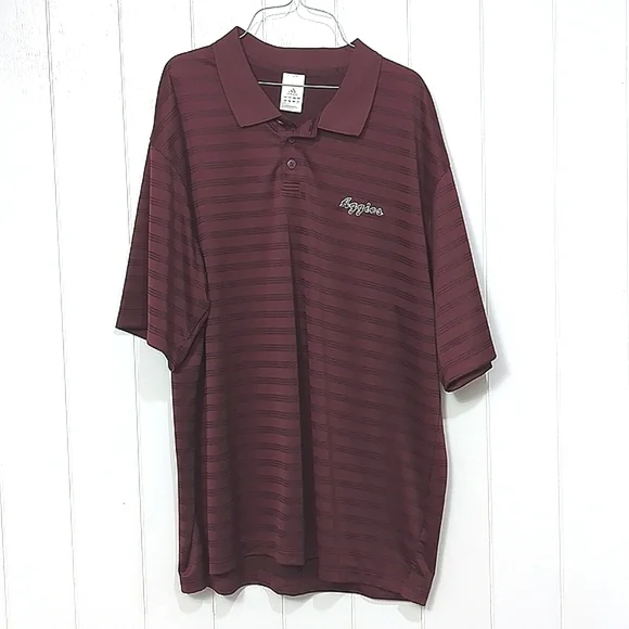 ❤️5/$25  EUC Adidas Climalite Aggies Polo Shirt