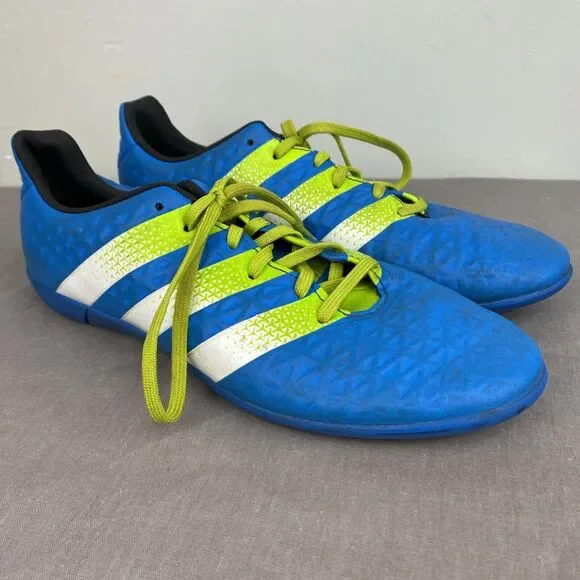 Adidas Shoes Men's / Youth 6 Blue Indoor Soccer Cleats ACE non marking‎