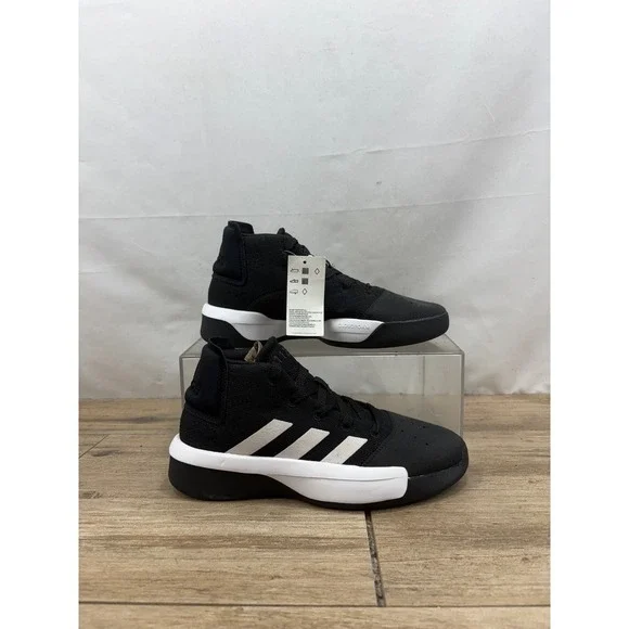 Adidas Streetcheck Basketball Shoes Mens Size 6.5 Black White Sneakers‎