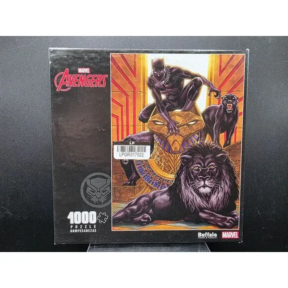Marvel Avengers Black Panther 1000-Piece Jigsaw Puzzle By Buffalo  FSC Certified