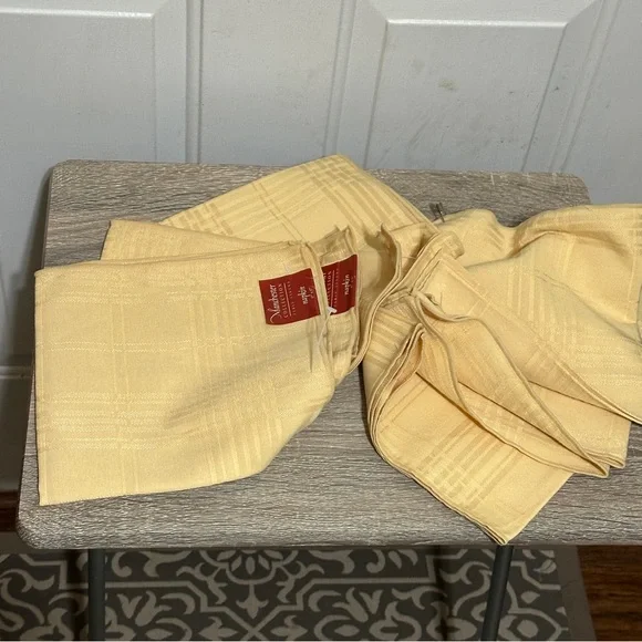 Manchester Collection Table Linens‎ Napkins 17 X 17 Autumn Yellow Set Of 6