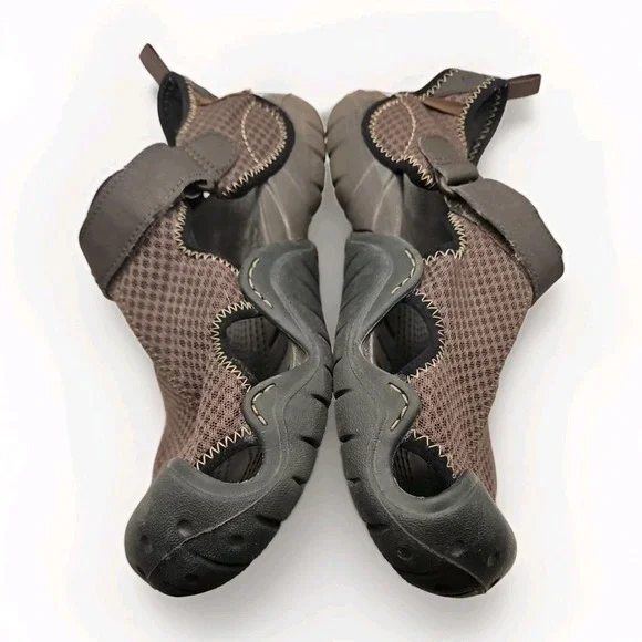 Crocs Swiftwater Mesh Fisherman Deck Sandals Brown Men's 11 Water Shoes #401