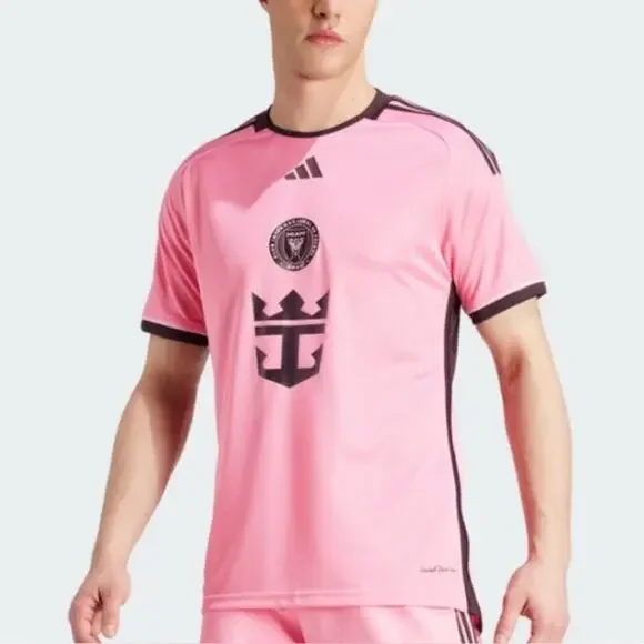 Adidas Lionel Messi Inter Miami FC Pink and Black Slim Fit Jersey Authentic