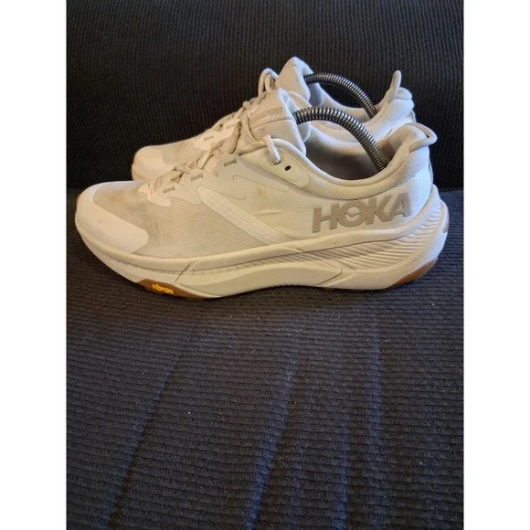 Hoka Transport Womens Sneakers Eggnog White Vibram 1123154 LEGG Size 11B‎