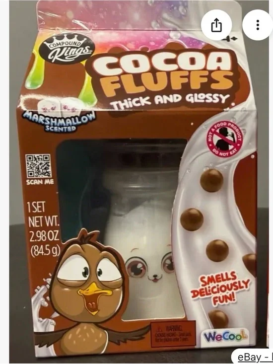 Compound Kings Cocoa Fluffs Marshmallow Scented Squishy Slime with mix ins