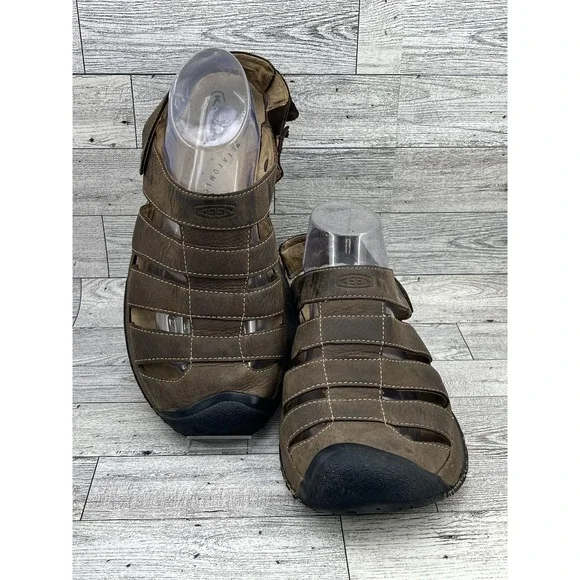 Keen Shoes Mens‎ Size 8.5 Fisherman Sandals Leather Closed Toe Outdoor Comfort