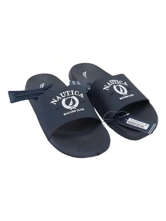 Nautica Porter 3 Pool Slide Men's Sandals Navy White 10M