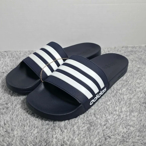 Adidas Adilette Shower Slides Men's 13‎ / Women's 14 GZ5920 Flip Flops Navy NEW