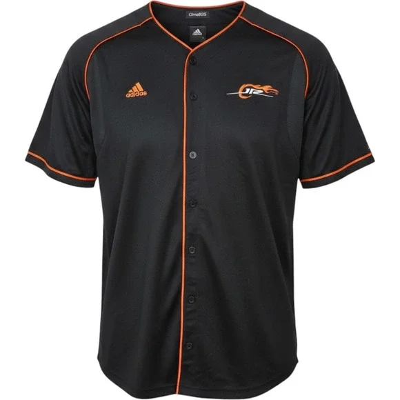 Adidas Dale Earnhardt Jr 88 NASCAR Jersey Mens XL Black Orange Clima365 Button