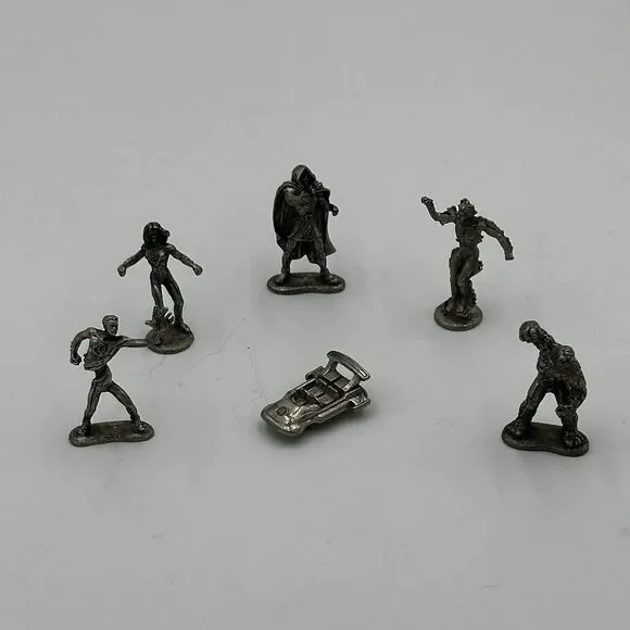 Monopoly Marvel Fantastic 4 Collector’s Edition Replacement‎ Tokens, Lot Of 6