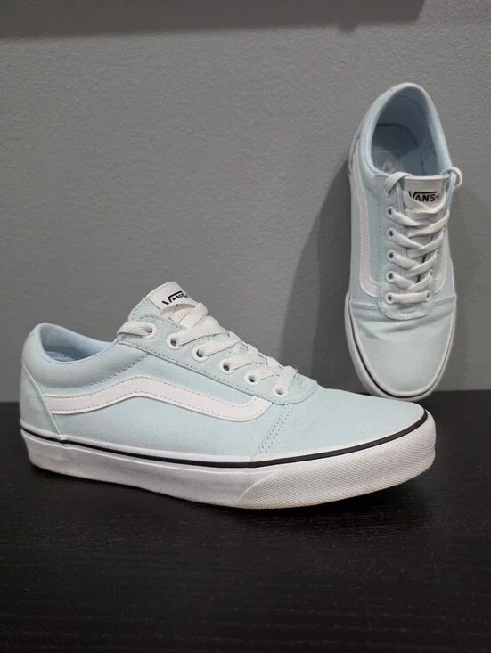 VANS Ward Delicate Blue Low Top Sneakers | Unisex Size W 9.5 / M 8
