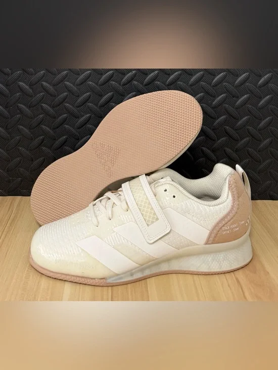Adidas Adipower Weightlifting Shoes Off-White Sandstone IH8235 Mens Size 6.5