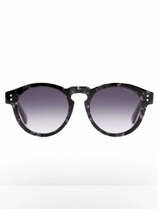 KOMONO Sunglasses Clement Black Marble NEW NWT Round