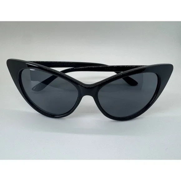 Kateyez SD Black Cat Eye Sunglasses Retro Vintage Style Glossy Frame