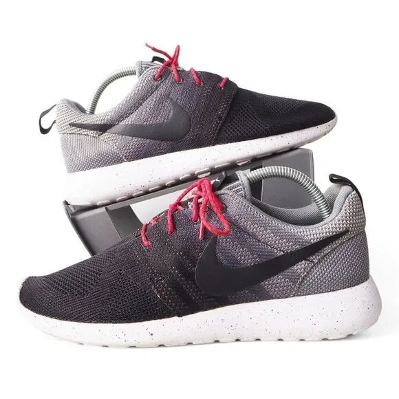 Nike ID By You Roshe One Ombre Fade Sneakers Black / Grey‎ 684910-992 Women's 10