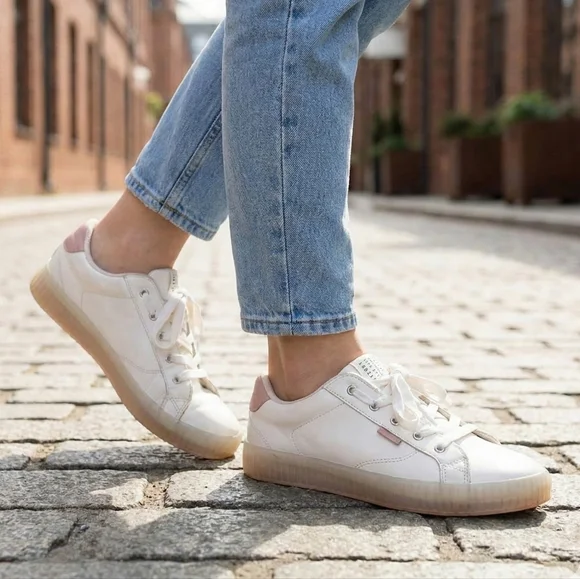 Zara White Platform Sneakers Women's Size 39 (US 8)
