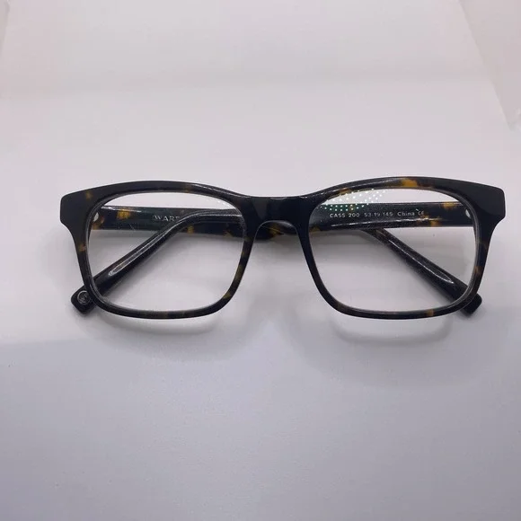 Warby Parker Eyeglasses FRAME ONLY Cass 200 53-19-145 Dark Tortoise 842