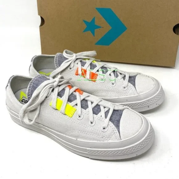 Converse Chuck 70 Canvas Pale Putty Gray Casual Womens Size Sneakers 168618C