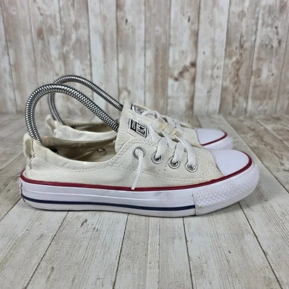 Converse All Star Cream Low Top Slip On Women's Sneakers Canvas Casual Shoes‎