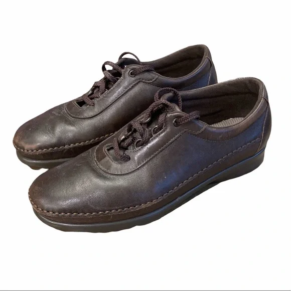SAS Traveler Size 9M‎ Women’s Brown Leather Lace Up Tripad Comfort Shoes 9