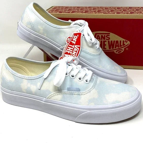 💖MEGA SALE💖VANS Women  VN0A348A3XO Authentic Bleach Wash Ballad Blue Canvas