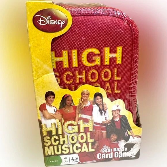 VTG HIGH SCHOOL MUSICAL STAR DAZZLE CARD GAME DISNEY SEALED ZIP CASE ZAC EFRON