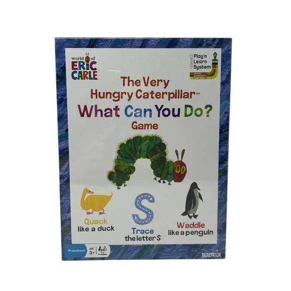 Very Hungry Caterpillar What Can You Do Game Preschool Kids Eric Carle NEW