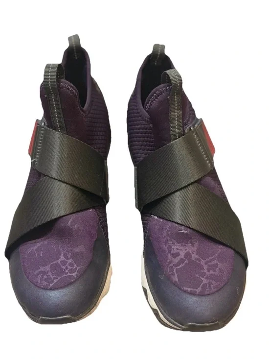 Sorel Women’s Sz 8 Kinetic Sneak Purple Slip-on Hook Loop Shoes NL3374-506