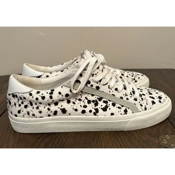 Madewell‎ Sidewalk Sneakers with Spotted Genuine Calf Hair in Women's Size 7.5