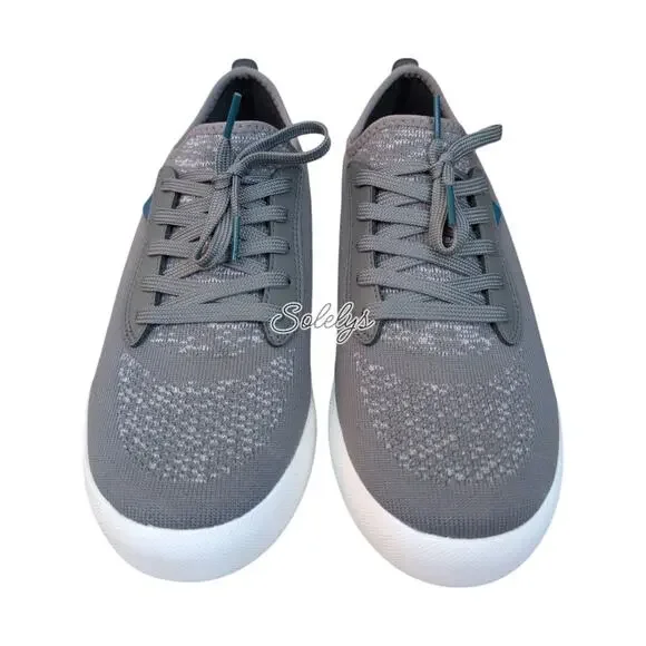 Vessi Weekend Classic Women 8 Concrete Grey White Waterproof Walking Travel Shoe