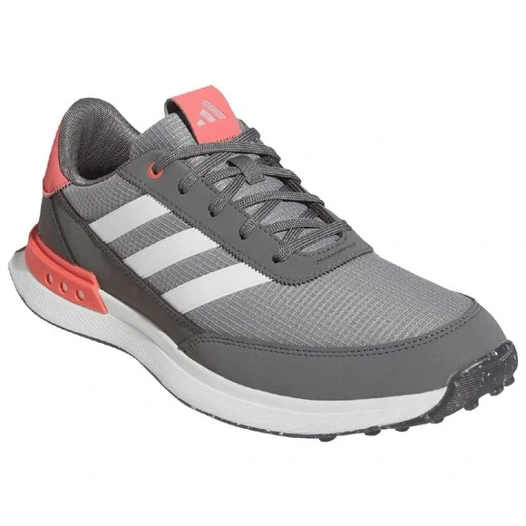 NEW Adidas Men's S2G 24 Spikeless Waterproof Golf Shoes, Gray/Pink Sz 13 NWT