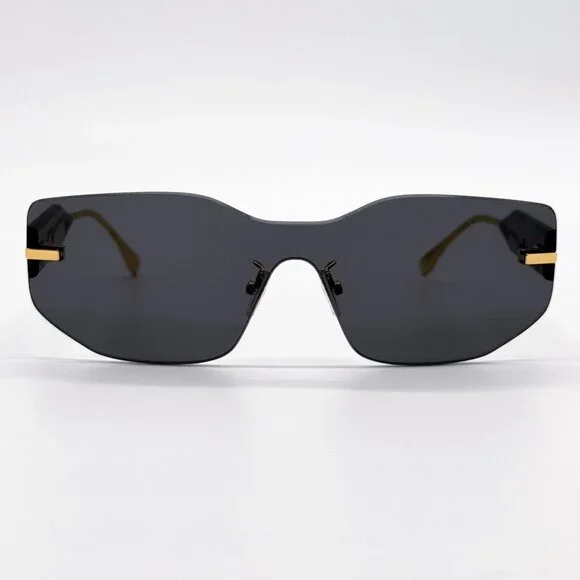 NEW FENDI SUNGLASSES FE40066U 30A GOLD/GRAY UNISEX EYEWEAR