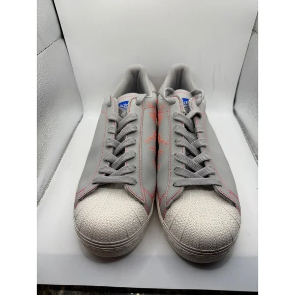Adidas Superstar Pure Tokyo Grey Orange Blue FV2834‎ Mens Size 8.5 Sneakers
