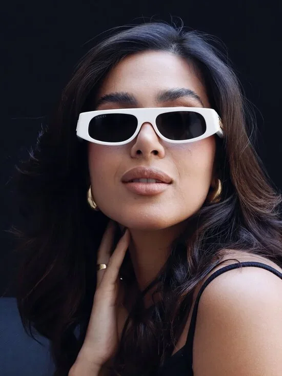NEW GUCCI SUNGLASSES WHITE GREY WOMEN EYEWEAR GUCCI GG1771S 002