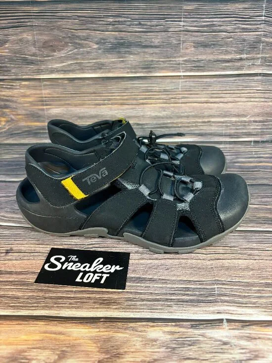 Teva Flintwood Sandals Men's Black Water Hiking Shoes Size 9