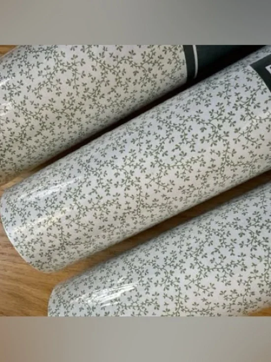 3 Rolls Laura Ashley Traditions Imperial Wallpaper Vintage USA Green White New