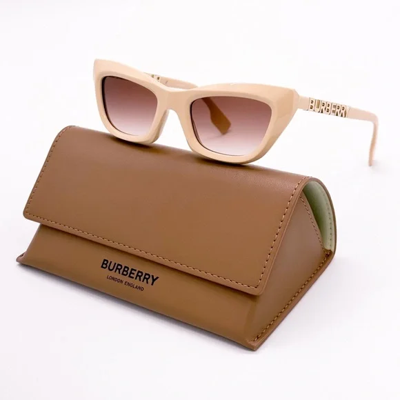 NEW BURBERRY BE4409 4092/13 WOMEN SUNGLASSES BE4409 409213 BEIGE PINK EYEWEAR