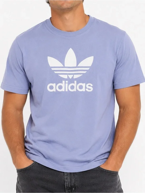 Adidas blue Trefoil T shirt men’s medium