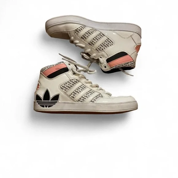 Adidas hard court high j‎ logo print