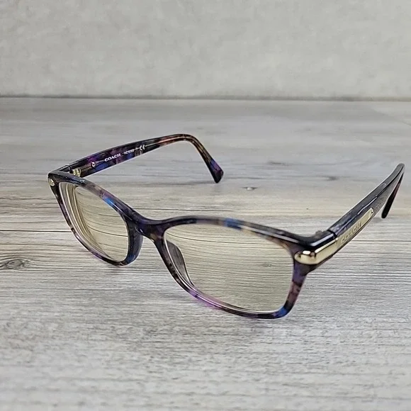 Coach Eyeglasses‎ HC6065 5288 49-17 135mm Confetti PURPLE FRAMES ONLY Full Rim