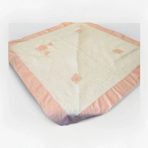 Vintage Madeira Organdy Table Square 41.5