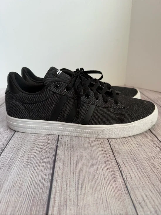 ADIDAS Daily Denim Black Skate Shoes 12