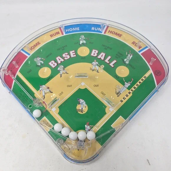 Schylling Baseball Pinball Handheld Game Vintage 2001 Retro Toy