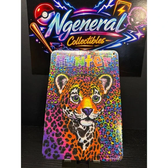 Lisa Frank Hunter the Leopard Mini Puzzle Factory Sealed Rainbow Neon 90s Retro