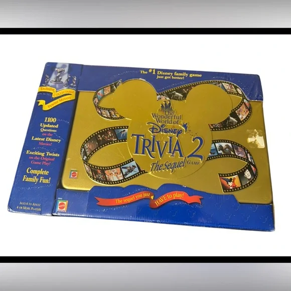 Sealed The Wonderful World of Disney Trivia 2: The Sequel Game by Mattel