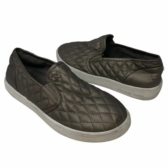 MICHAEL Michael Kors Ivy Sage Pewter Quilted Shoes