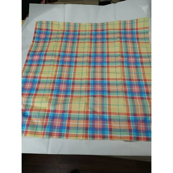 Reusable 100 Cotton Plaid Table Napkins 16