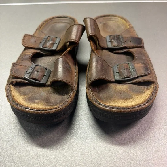 Naot Men’s Mikael Slide Sandals Crazy Horse Leather Size‎ 39 US 6-6.5 Comfort
