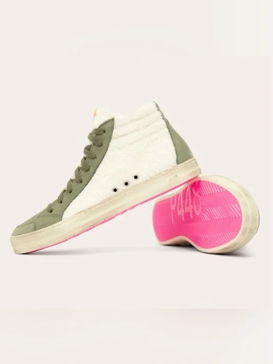 P448 Skate Wad High Top‎ Shearling Sneakers Size EUR 39 / US 9