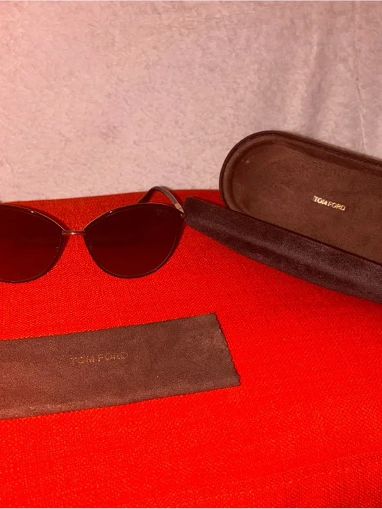 Tom Ford Penelope TF320 28D Black/Gold Metal Sunglasses Frame 59-15-130 W Case